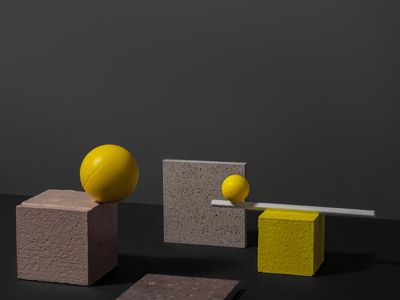 Abstract shapes representing visual harmony and balance